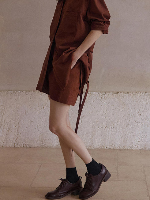 Veyra Suede Skirt
